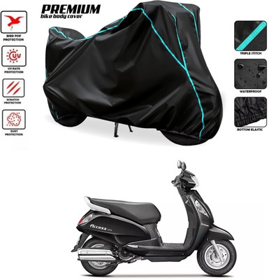 SThanaveX Two Wheeler Cover for Suzuki(Access 125, Black)