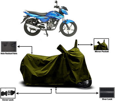 Amexride Two Wheeler Cover for Bajaj(XCD 135, Green)