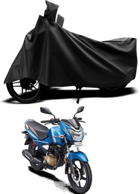 KEDIT Two Wheeler Cover for TVS(Victor, Black)