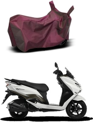 MMSSTAR Waterproof Two Wheeler Cover for Suzuki(Burgman Street 125, Maroon)