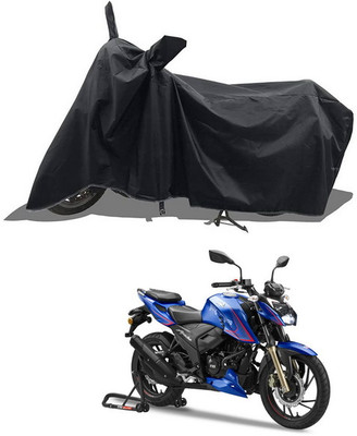 PAGORA Waterproof Two Wheeler Cover for TVS(Apache RTR 200 4V, Black)