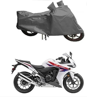 JVBRANGI Two Wheeler Cover for Honda(CBR500R BS6, Grey)