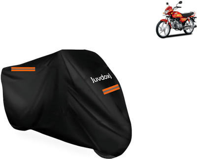 Juvdoxj Waterproof Two Wheeler Cover for Hero(CD deluxe, Black)