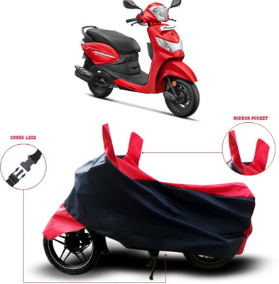 KEDIT Two Wheeler Cover for Hero(Pleasure Plus, Red)