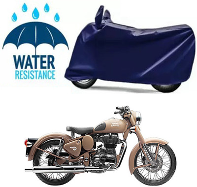 Furious3D Two Wheeler Cover for Royal Enfield(Classic Desert Storm, Blue)