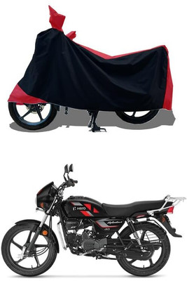 AASHTIK MART Two Wheeler Cover for Hero(Splendor Plus, Red)