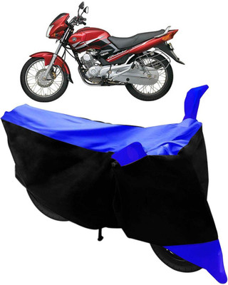 MWBB Waterproof Two Wheeler Cover for Hero(Ambition, Black, Blue)