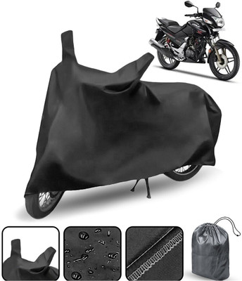 DeepShakshi AUTOMOTIVE Two Wheeler Cover for Hero(CBZ Extreme, Black)