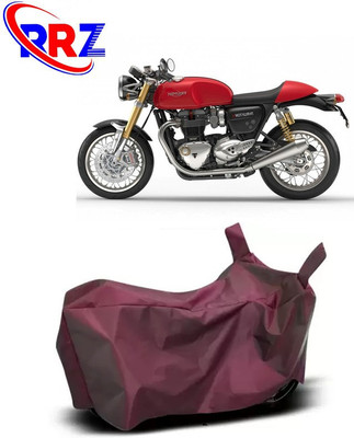 RRZ Waterproof Two Wheeler Cover for Triumph(Thruxton 1200 R, Maroon)