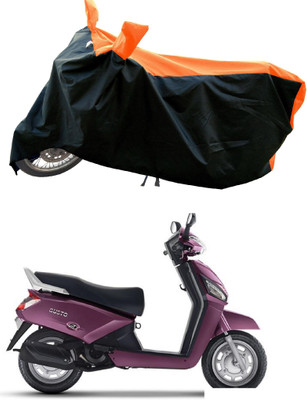 DeepShakshi AUTOMOTIVE Waterproof Two Wheeler Cover for Mahindra(Gusto Electric BS6, Orange)