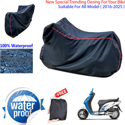AUTOCAD Waterproof Two Wheeler Cover for Honda(Activa i, Black)
