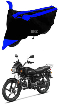 RRZ Two Wheeler Cover for Hero(Splendor I Smart, Black, Blue)