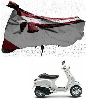 MISSION COLLECTION Waterproof Two Wheeler Cover for Piaggio(Vespa, Silver)