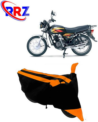 RRZ Waterproof Two Wheeler Cover for TVS(Max, Black, Orange)