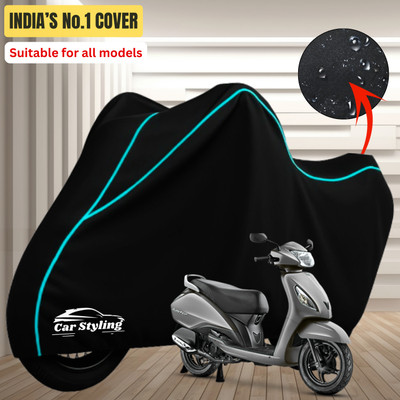 Car Styling Waterproof Two Wheeler Cover for TVS(Jupiter, Maroon, Yellow)