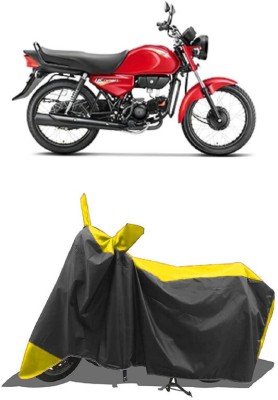 SUGASHRI Waterproof Two Wheeler Cover for Hero(HF Dawn, Yellow, Black)