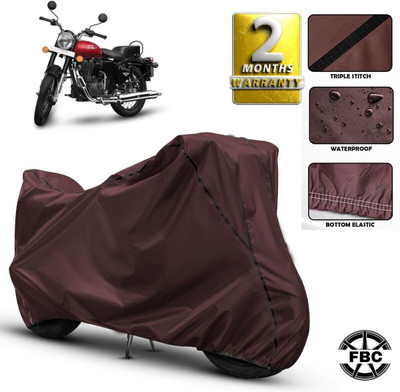 FBC Waterproof Two Wheeler Cover for Royal Enfield(Bullet 350, Maroon)