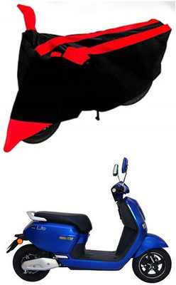 AutoGalaxy Waterproof Two Wheeler Cover for Okinawa(Lite, Red, Black)