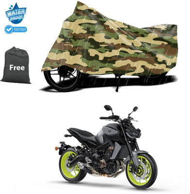 PAGORA Waterproof Two Wheeler Cover for Yamaha(MT 9, Yellow)