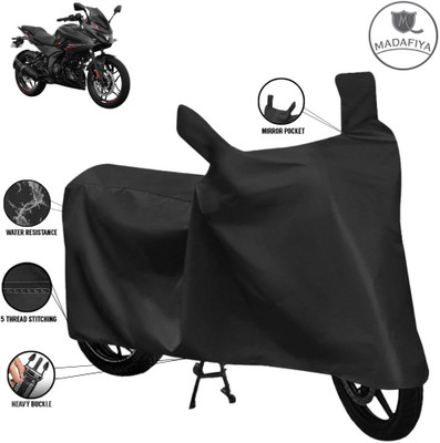 MADAFIYA Waterproof Two Wheeler Cover for Bajaj(Pulsar 250, Black)