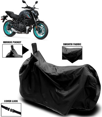 MMSSTAR Waterproof Two Wheeler Cover for Yamaha(MT 07, Black)