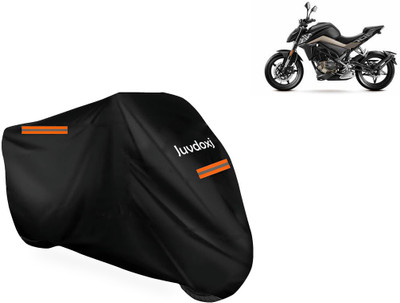 Juvdoxj Waterproof Two Wheeler Cover for CFMoto(300NK, Black)