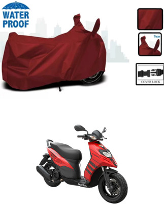 RAQTRO Waterproof Two Wheeler Cover for Aprilia(Storm 125, Maroon)