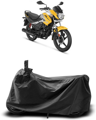 AASHTIK MART Two Wheeler Cover for Hero(Passion Plus, Black)