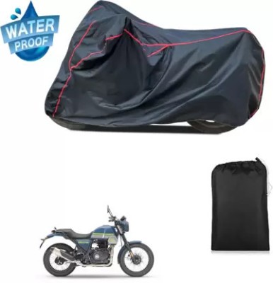 ICONIQUE Waterproof Two Wheeler Cover for Hero, Honda, Suzuki, KTM, Royal Enfield, JAWA, Universal For Bike, TVS(Bullet 350, Black)