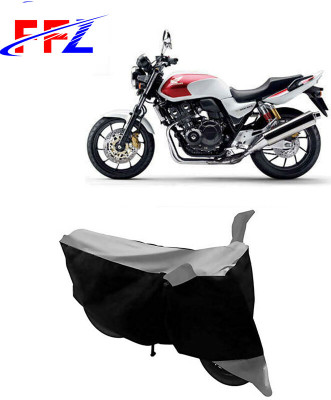 FFZ Waterproof Two Wheeler Cover for Honda(CB 400, Black, Grey)