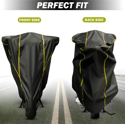 OliverX Waterproof Two Wheeler Cover for Royal Enfield(Himalayan, Black)