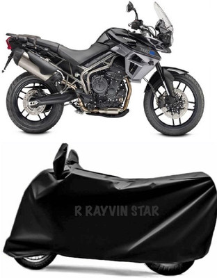 R Rayvin Star Two Wheeler Cover for Triumph(Tiger 800 XR, Black)