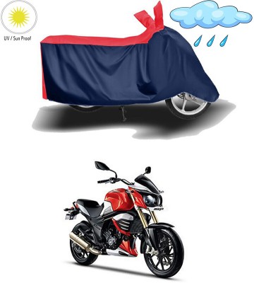 AutoTiger Two Wheeler Cover for Mahindra(MOJO XT 300, Red, Blue)