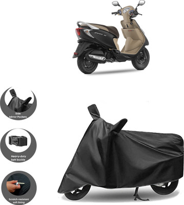 DeepShakshi AUTOMOTIVE Two Wheeler Cover for TVS(Scooty Zest 110, Black)