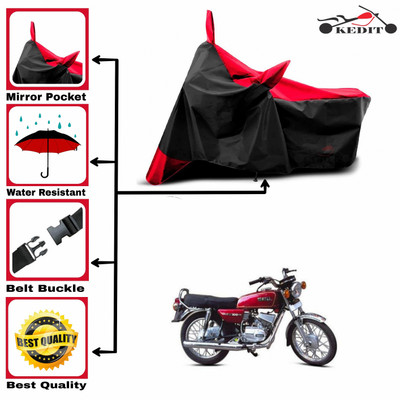 AASHTIK MART Two Wheeler Cover for Yamaha(RX 100, Red, Black)
