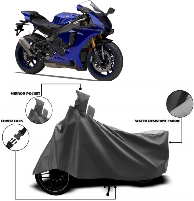 MMSSTAR Waterproof Two Wheeler Cover for Yamaha(YZF R1M, Grey)