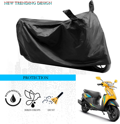 ANTHUB Waterproof Two Wheeler Cover for Hero(Pleasure, Black)