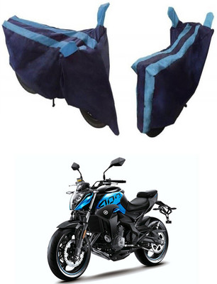 Mdstar Waterproof Two Wheeler Cover for CFMoto(400NK, Blue)