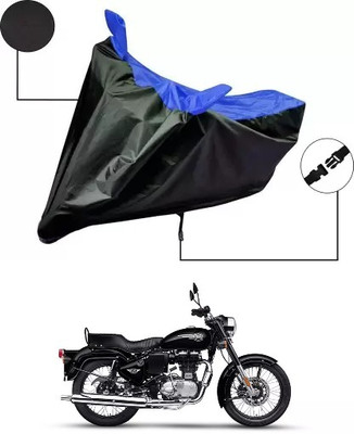 Best Buy Collection Waterproof Two Wheeler Cover for Royal Enfield(Classic Gunmetal BS6, Blue)