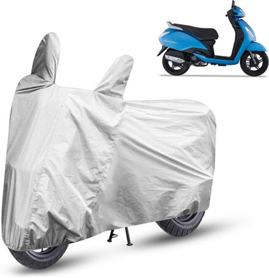 HMS Two Wheeler Cover for TVS(Jupiter, Silver)