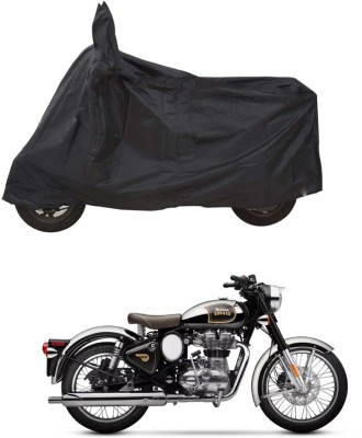 PAGORA Waterproof Two Wheeler Cover for Royal Enfield(Classic Chrome, Black)