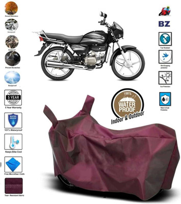 AutoGalaxy Waterproof Two Wheeler Cover for Hero(Splendor Pro, Maroon)