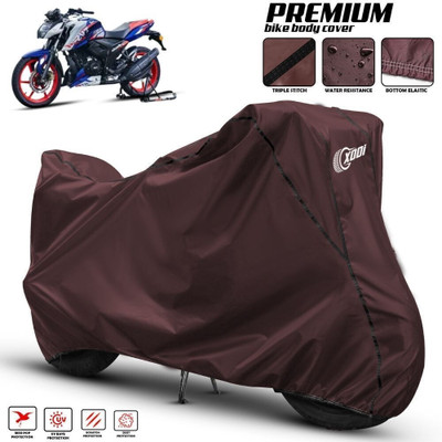 xodi Waterproof Two Wheeler Cover for TVS(Apache RTR 165 RP, Maroon, Black)