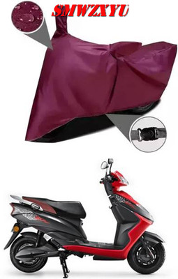 smwzxyu Waterproof Two Wheeler Cover for Ampere(Zeal, Maroon)