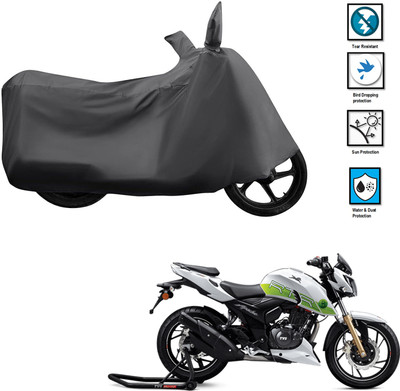 CODOKI Waterproof Two Wheeler Cover for TVS(Apache RTR 200 Fi E100, Grey)
