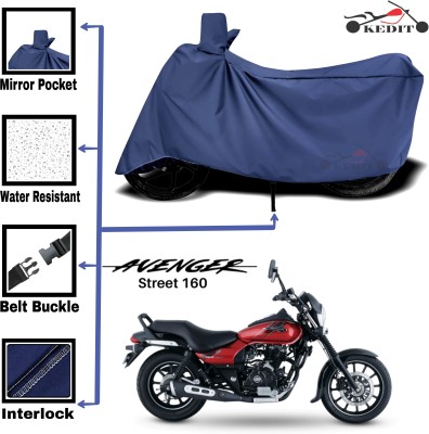 KEDIT Two Wheeler Cover for Bajaj(Avenger Street 160, Blue)