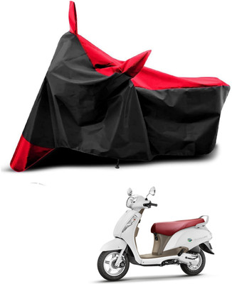 KEDIT Two Wheeler Cover for Suzuki(New Access 125, Red, Black)