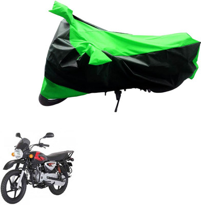Mdstar Waterproof Two Wheeler Cover for Bajaj(Boxer, Black, Green)