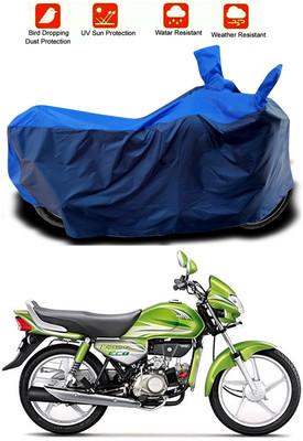 MMSSTAR Waterproof Two Wheeler Cover for Hero(HF Deluxe Eco, Blue, Blue)