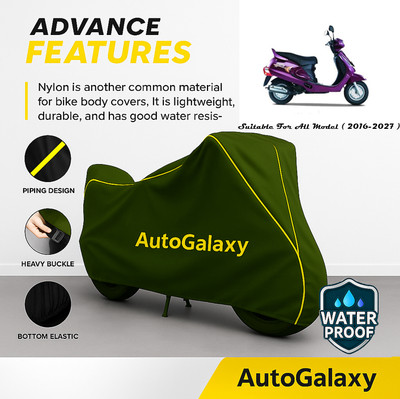 AutoGalaxy Waterproof Two Wheeler Cover for Mahindra(Duro 125, Green)